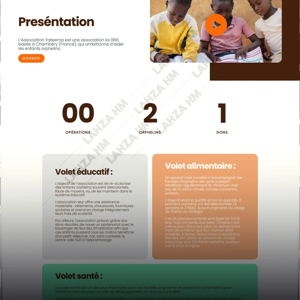 Association yateema - Lahza Agency - Association caritative - 2024 - 2